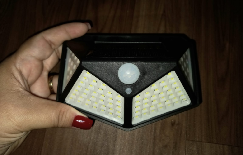 iluminação solar refletor com sensor de presença