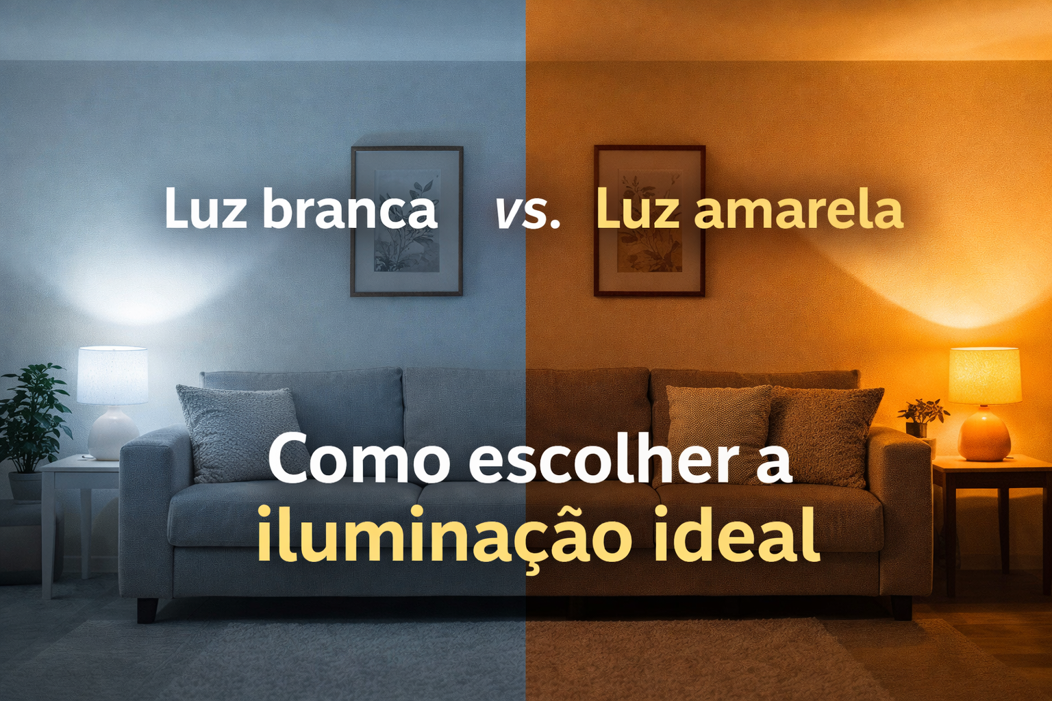 🏠 Luz branca ou luz amarela? Como escolher a iluminação ideal para cada ambiente